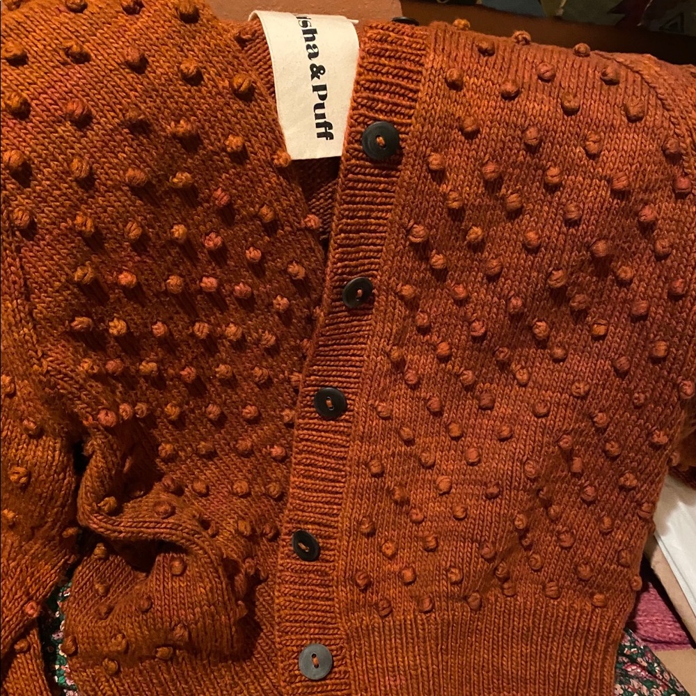 Trades? Misha and Puff Popcorn Terracotta Cardigan